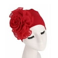 thumbnail image 2 of 2PCS Women Flower Stretchy Beanie Turban Bonnet Chemo Cap for Cancer Patients Ladies Bandanas African Head Wrap, 2 of 6