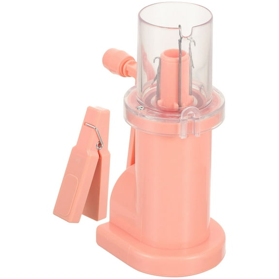 WRISTBIQUE 1Set Pink Hand Operated Knitting Mill DIY Home Winding Machine Compact and Easy to Use