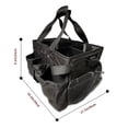 thumbnail image 6 of YAHHU Wearable Cleaning Bag Caddy Organizer with Handle Adjustable Shoulder Strap & Dividers, Portable Oxford Cloth Janitor Housekeeper Tool Tote Box, 17.72 inches / 45 cm, Black, 6 of 9