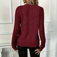 thumbnail image 5 of FDGIU Women's Fall Winter Ribbed Knit Tunic Sweater - Long Sleeve Crewneck Casual Pullover, 5 of 7