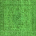thumbnail image 1 of Ahgly Company Indoor Square Oriental Green Industrial Area Rugs, 7' Square, 1 of 4