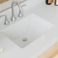 thumbnail image 3 of ARIEL Monroe 61 Inch Single Rectangle Sink Bathroom Vanity With Pure White Quartz Countertop 1.5 Inch Edge In White, 3 of 7