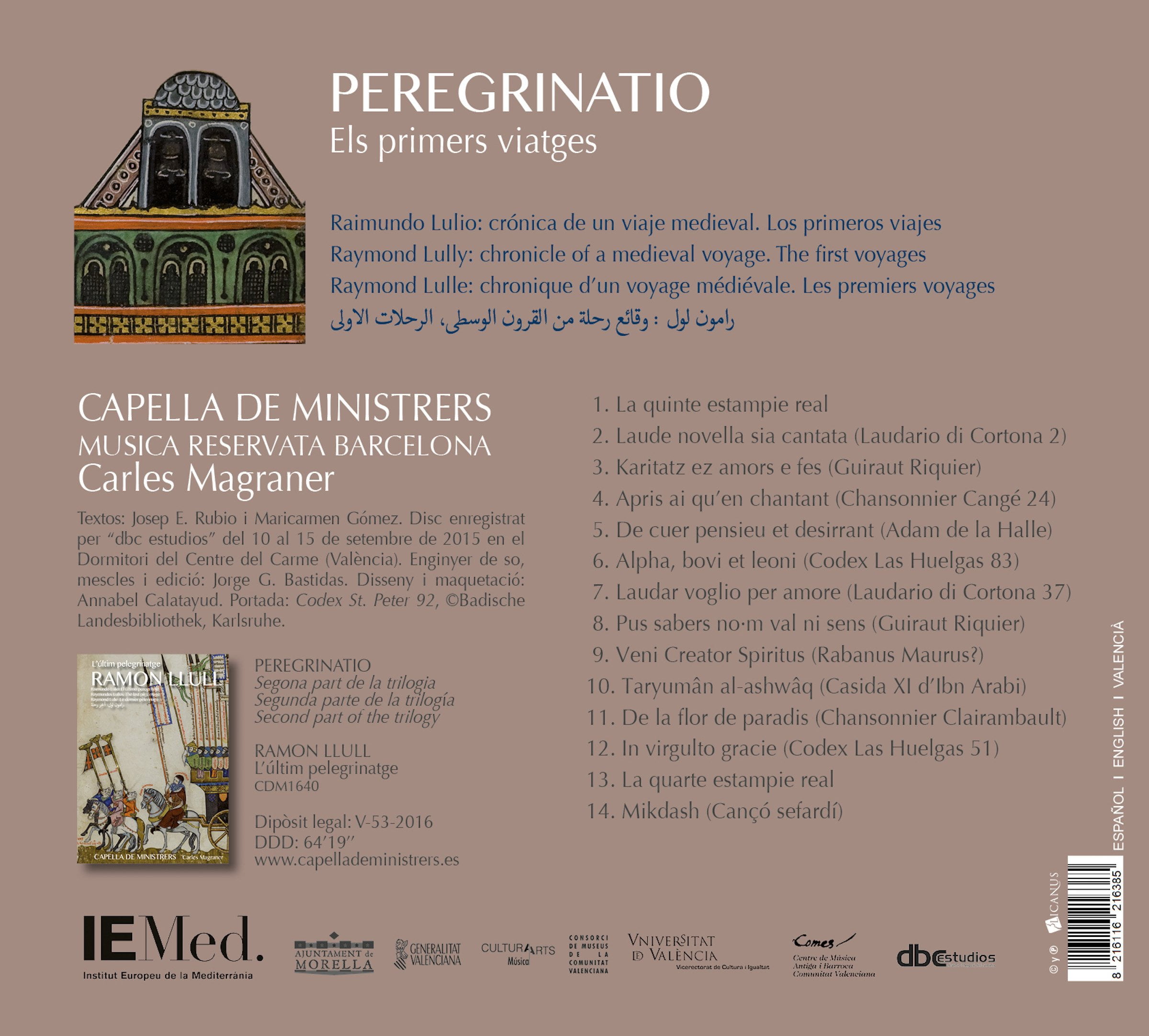 Capella de Ministrers / Magraner,Carl - Peregrinatio - Music & Performance - CD