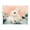 Cute White Rabbit, variant on Acrylic Tray Clear Serving Tray Rectangle Decorative Tray with Cut Handle Deer with Long Antlers