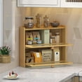 thumbnail image 5 of Black Corner Bread Box Large Bamboo Wooden Kitchen Countertop Storage Container with Window Bread Holder Farmhouse Style, 5 of 14
