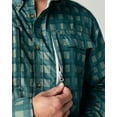 thumbnail image 6 of Banded Performance Fishing Shirt Emerald Plaid in size Large, 6 of 7