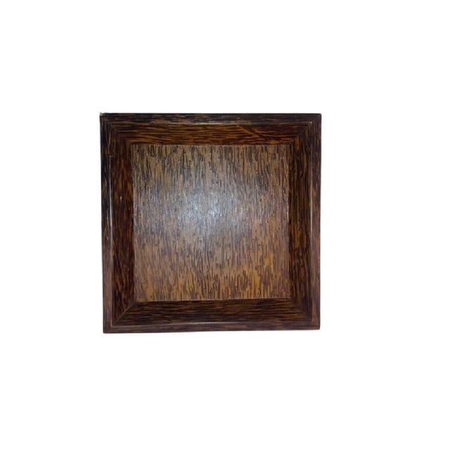 Plato Madera Coco Individual 20x20cm Resistente Café Brang. Brang 717