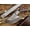 Brown, variant on 7" long compact Hand Forged Damascus Steel wide blade Knife with 3.5" cutting, Natural Rose wood scale with Bolster cow hide leather sheath