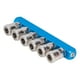 thumbnail image 5 of Bloque colector neumático, bloque de distribución de aire G1/4, colector de aire con conector, bloque colector de múltiples vías, respuesta rápida, 5 of 9