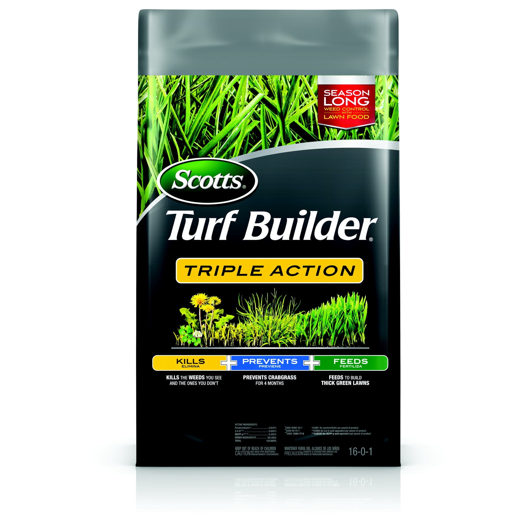 Scotts Turf Builder Triple Action Lawn Fertilizer With Weed Killer 