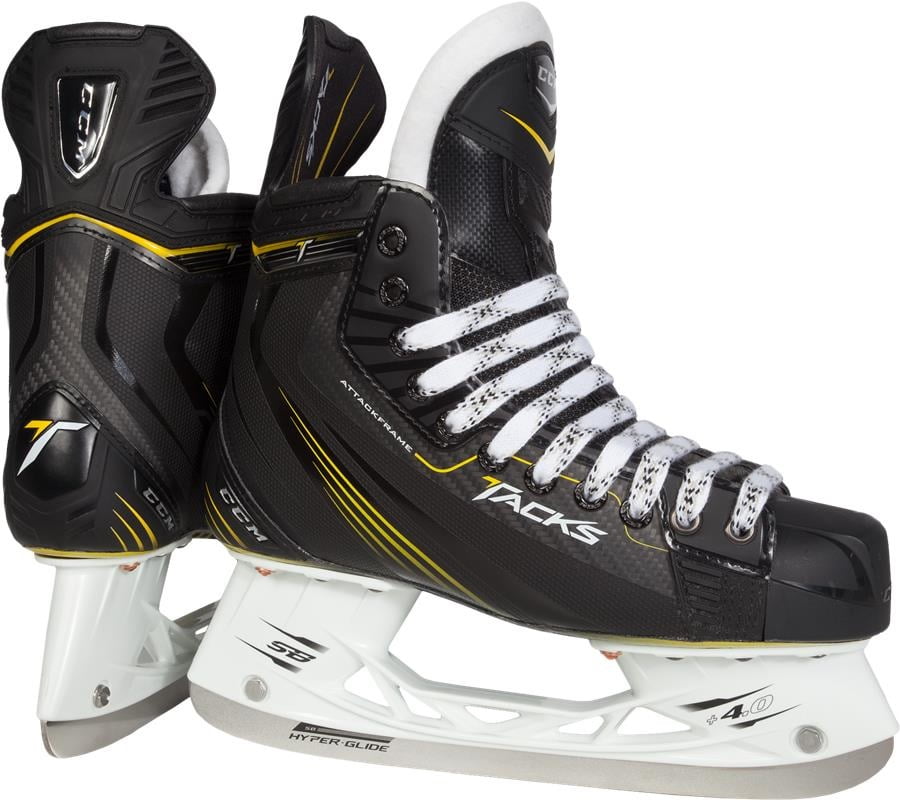 New Ccm Tacks 5052 Skj60 Junior 5 D Black Yellow Ice Hockey Skates
