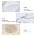 thumbnail image 4 of Haosy 2 Pack Kitchen Wash Cloths with Hanging Loops Absorbent Absorbent Quick Drying Hand Towels, Beige Small Floral Motifs, 4 of 7
