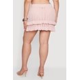 thumbnail image 4 of Women's Plus Size Crochet Ruffle Trim Mini Skirt, 4 of 4