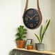 thumbnail image 4 of Reloj de pared dorado redondo de 12 pulgadas con pantalla grande y cinturón de PU, 4 of 5