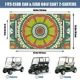 thumbnail image 3 of Golf Cart Front Seat Towel Cover Mandala 51" x 31" - Fits EZGO TXT Yamaha Drive Club Car Precedent Icon, 3 of 8