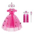 thumbnail image 1 of Disfraz de princesa Elsa de Frozen de Disney para niños, disfraz de aluvión de mariposas, traje de Frozen, Halloween ix zhangyuxiang unisex, 1 of 2