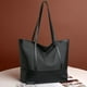 thumbnail image 4 of Bolso de mano para mujer, bolso de hombro de gran capacidad, bolso de mano Oxford de tela con empalme de cuero suave, bolso grande, bolso de mano de tela Oxford, 4 of 5