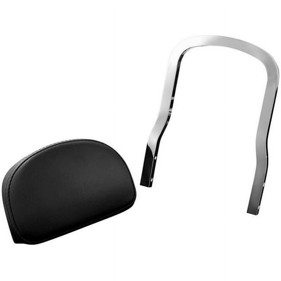 Kuryakyn 1605 Motorcycle Accessory: Plug-N-Play Sissy Bar Component, Passenger Seat Backrest Pad, Black