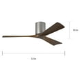 thumbnail image 5 of Atlas Irene 52" Polished Chrome Ceiling Fan with Walnut Tone Blades, 5 of 5