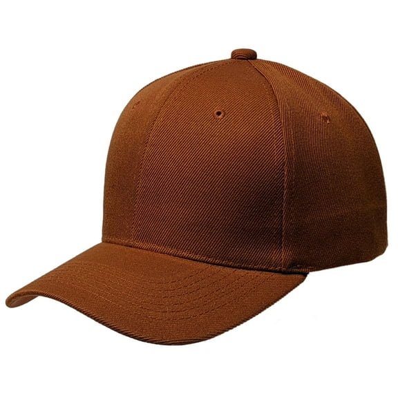 Copper Curved Visor Blank Baseball Cap Adjustable Size Unisex