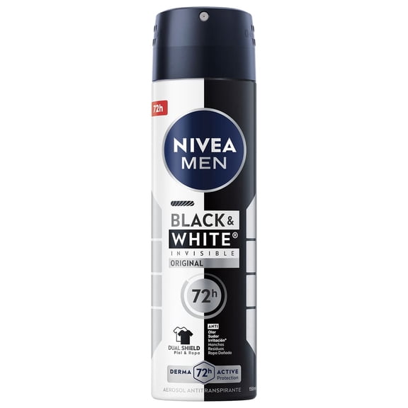 Antitranspirante NIVEA MEN invisible black & white spray 150 ml