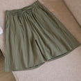 thumbnail image 2 of Tranfacy Shorts pour Femmes, Shorts d'Été pour Femmes, Pantalons Courts Imprimés Imitation Lin, 2 of 3