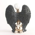 thumbnail image 3 of Chic Resina Artesanía Cráneo Estatuas Esculturas Esquina Ala Esculturas Cráneo Ornamento Artesanía Coleccionables Regalos para el Los 9.55x14x15cm BLESIY Figuras de estatua de calavera de resina, 3 of 5