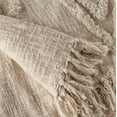 thumbnail image 4 of LR Home Ruby Natural Diamond Shag Lightweight Adult Cotton Throw Blanket, 50" x 60", 4 of 9