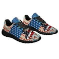 thumbnail image 6 of Turtle American flag Shoes Sneakers for Women Men Black Size 4.5, 6 of 7