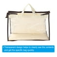 thumbnail image 3 of Unique Bargains Sacs à Main Sacs à Poussière, M Taille PVC Transparent Sac à Main Protecteur, Beige, 3 of 5