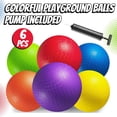 thumbnail image 4 of PlayBolt 7-Inch Playground Balls – 6 Pack Multicolor | Inflatable Rubber Dodgeballs with Hand Pump for Kids, Teens & Adults – Indoor & Outdoor Group Play, 4 of 10