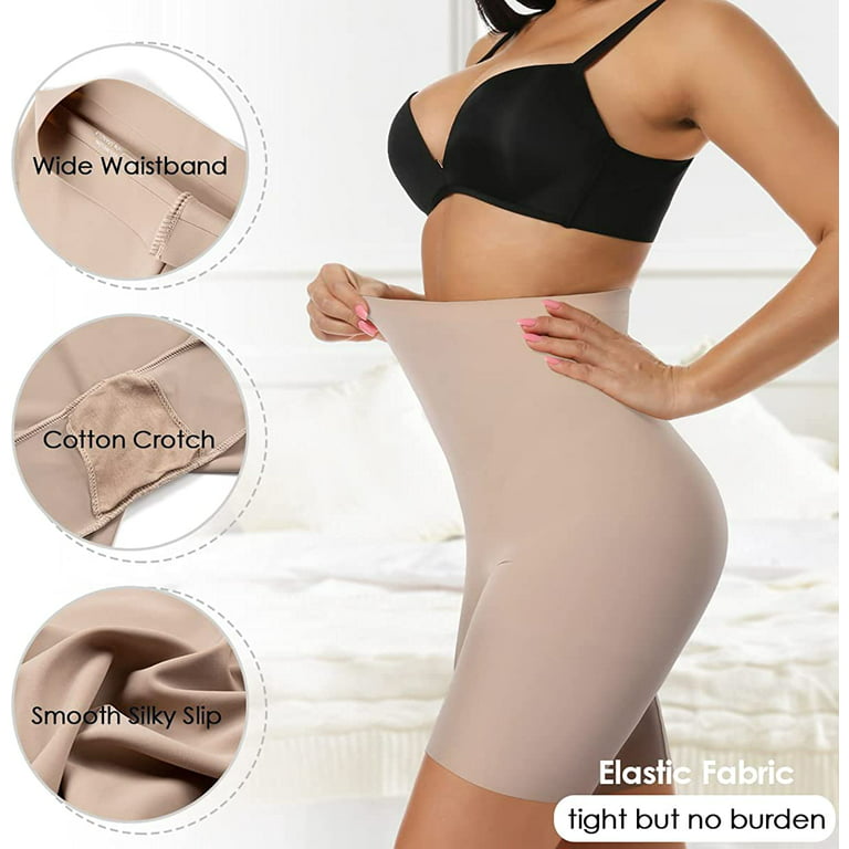 VASLANDA Women Premium Compression Tummy Control Shapewear Shorts Seamless  High Waist Shaping Underwear No Panty Line