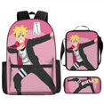 thumbnail image 1 of Narutos Backpack Hatake Kakasis Student Backpack Children's Waterproof Backpack Three Piece Set Children's Birthday Gift, 1 of 5