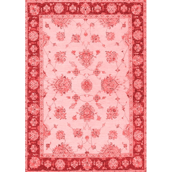 Ahgly Company Indoor Rectangle Oriental Red Traditional Area Rugs, 5' x 8'