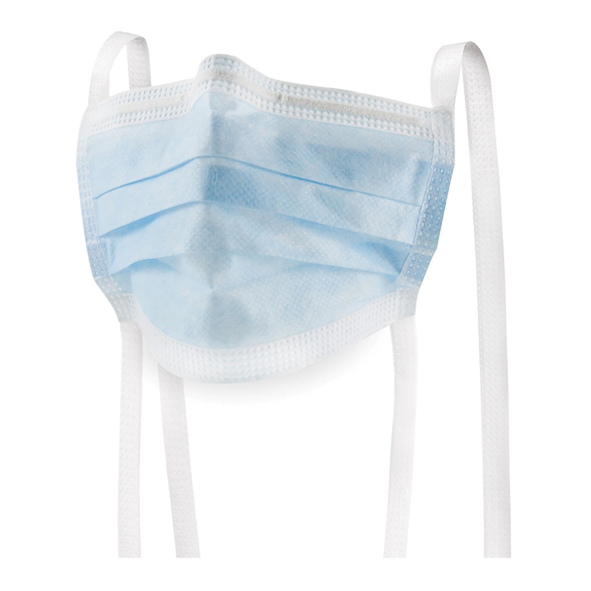 McKesson Medical Face Masks with Ties, Pleated, Non-Sterile - Level 1, Blue, 50 Count, 6 Packs, 300 Total