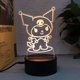 thumbnail image 4 of Sanrio luz de noche de Anime para niños, Hello Kitty Melody Kuromi Cinnamoroll, luz LED, dormitorio, cabecera, habitación, decoración, juguete, regalo, 4 of 5