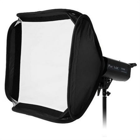 Image of Fotodiox 24 x 24 in. Pro Foldable Softbox Plus Grid with Balcar Speedring for Balcar Alien Bees Einstein White Lightning Flashpoint I & Compatible Strobes