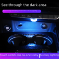 thumbnail image 4 of Luces interiores de coche, luces de ambiente para techo, suministros de decoración de interiores, luces de ambiente led de puerta de inducción inalámbrica, 4 of 5