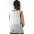 thumbnail image 4 of KIIND OF Womens Ivory Sleeveless Jewel Neck Top Size: L, 4 of 4