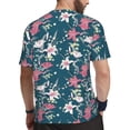 thumbnail image 2 of Rocae Lilies Flowers for Men's Mesh Quick-Dry Short Sleeve Workout T-Shirt,Mens Crew Neck Tee Lightweight Soft Classic T Shirts 3X-Large, 2 of 9