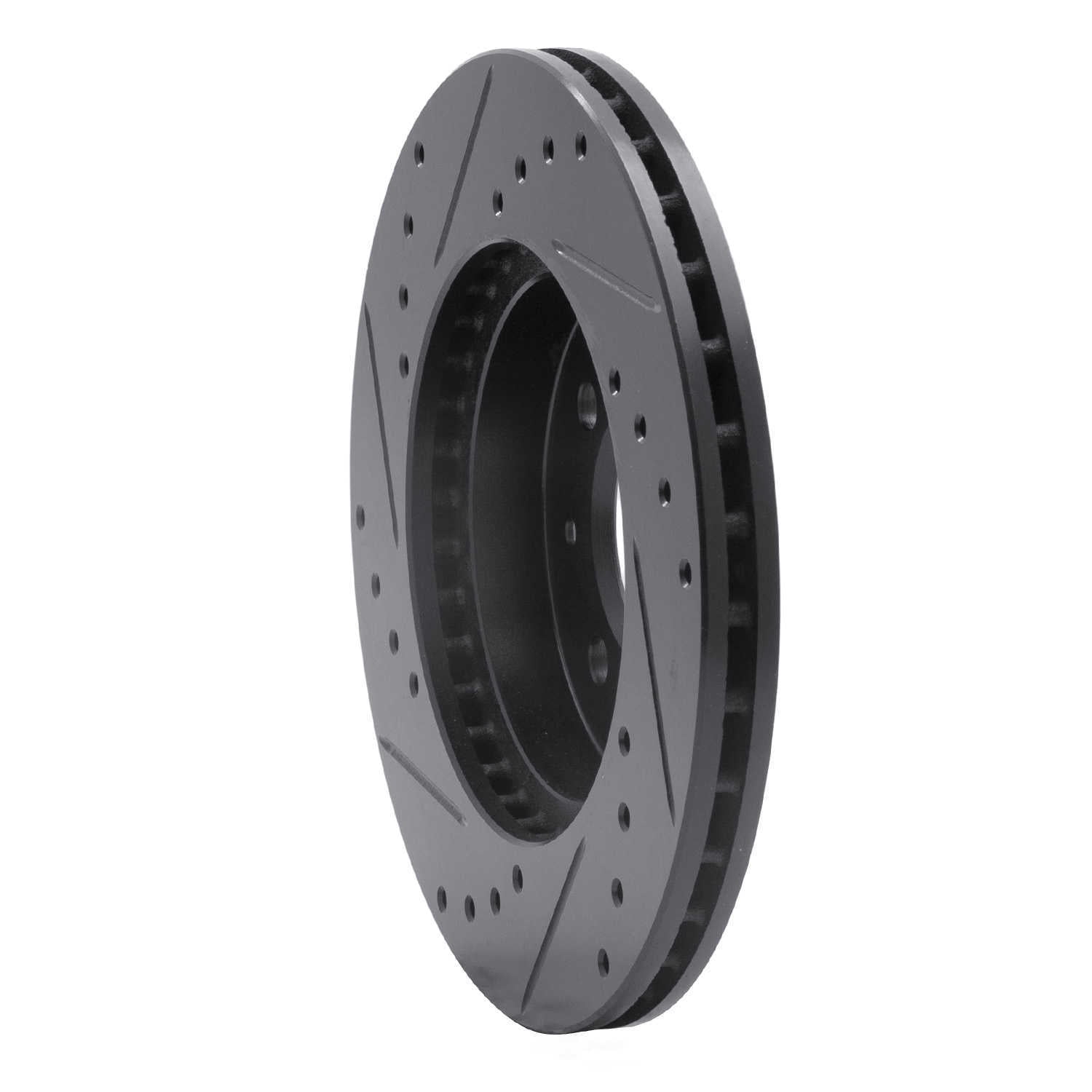 Dynamic Friction Company 633-67041R DFC Brake Rotor - Drilled And Slotted - Black