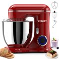 thumbnail image 1 of CEBORY 3-IN-1 Stand Mixer, 6.5 QT Tilt-Head 10-Speed Food Mixer, Kitchen Electric Mixer with Dough Hook, Beater, Whisk, Bowl for Most Home Cooks, 1 of 6