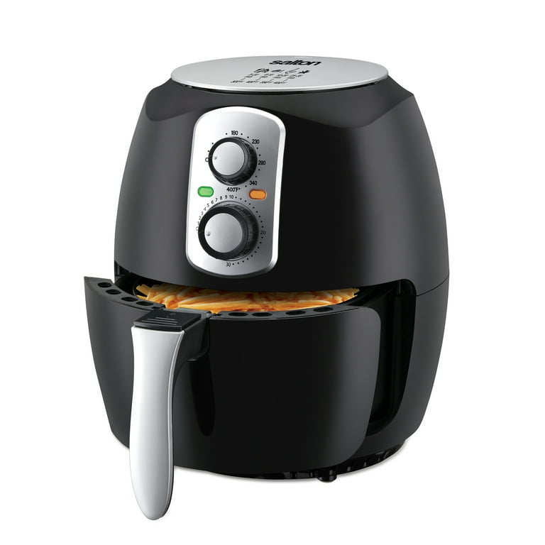 Salton Air Fryer XXL with Viewing Window - 8L - Black