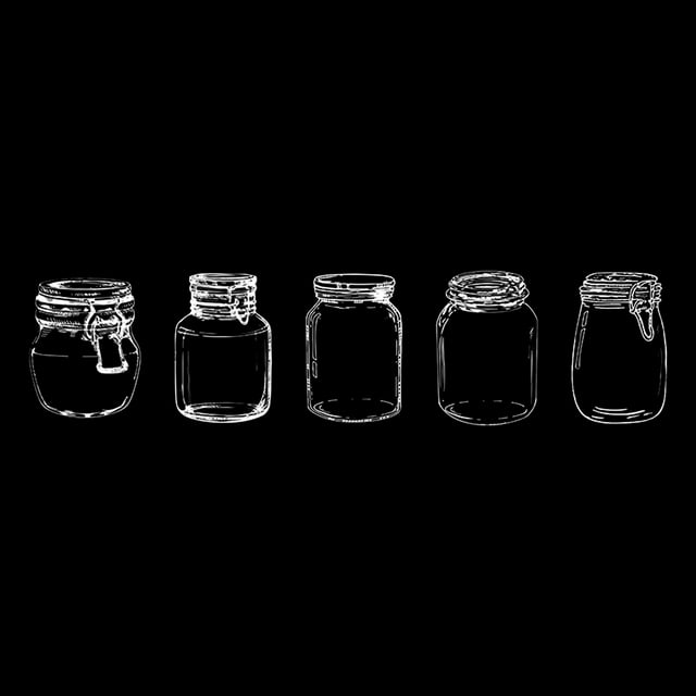CAITS Clear Decorative Stickers - Dried Flower Pattern Pack | Glass Bottle/Journal Book Decor | Waterproof