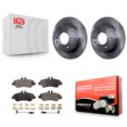 thumbnail image 1 of Transit Auto Rear Disc Brake Rotors and Semi-Metallic Pads Kit for Car Sprinter 2500 Mercedes-Benz Dodge 3500 Freightliner K8F-101669, 1 of 11