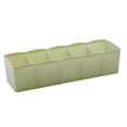 thumbnail image 1 of Diseño fresco Cajón de plástico Organizador Corbata Sujetador Calcetines Contenedor de almacenamiento Divisor multipropósito Cajas de Almacenamiento y organización del hogar verde claro 6*26.5*8 cm Bearachild HA0024-07B, 1 of 6