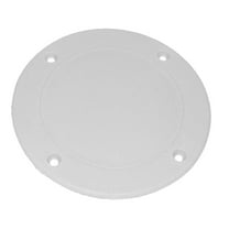 T-H Marine SDP-2W-DP Screw Down Deck Plate - Off White, 8"