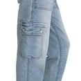 thumbnail image 4 of Jordache Girls Utility Denim Joggers, Sizes 6-18, 4 of 5
