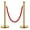 2-Pack | 1 Velvet Rope, variant on Kojooin Gold Stanchion Post Queue,38 Inch Stanchion Posts Queue with 5 ft Red Velvet Rope,Ropes Safety Barriers Set,Crowd Control Barriers Queue Line Rope for Theater Party Museums