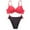 Red, variant on MSJUHEG Bathing Suits for Women,Two Piece Swimsuit,Bikini Sets for Women,Bikinis Set,Sporty Bikini Sets for Women,Push Up,Tummy Control Bikini for Women Black L